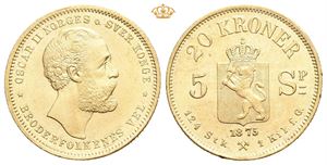 20 kroner/5 species 1875
