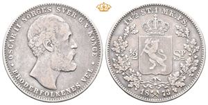 Norway. 1/2 speciedaler 1873