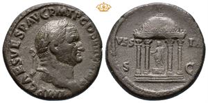 Vespasian. AD 69-79. Æ as (10,89 g).