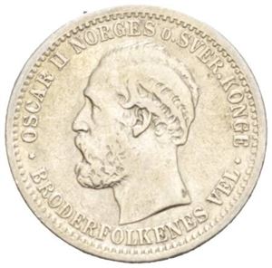 50 øre/15 skilling 1875.