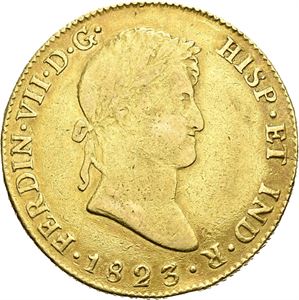 Ferdinand VII, 8 escudos 1823