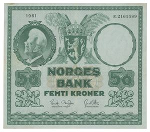 Norway. 50 kroner 1961. E2161589