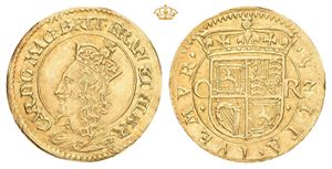 Charles I (1625-1649). AV 1/2 crown (16,5 mm; 1,26 g). u.år/n.d. Briot's coinage, 1637-1642. Edinburgh