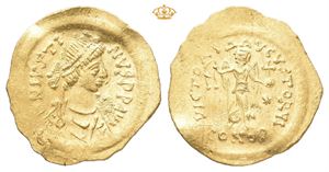 Justin II, AD 565-578. AV tremissis (1,50 g)
