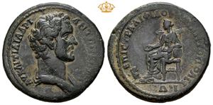 MYSIA, Miletopolis. Antoninus Pius. AD 138-161. Æ 28 mm (13,63 g).