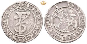 Norway. 2 mark 1658. S.41 var.