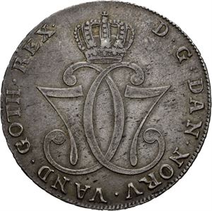 CHRISTIAN VII 1766-1808. Speciedaler 1776. S.3