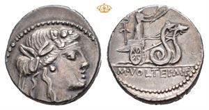 M. Volteius M.f. 78 BC. AR denarius (4,08 g)