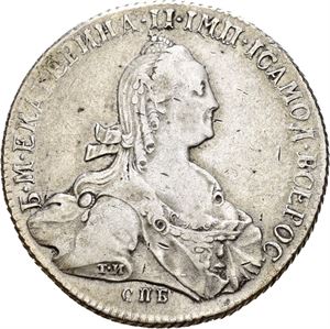 Catharina II, rubel 1774. St. Petersburg