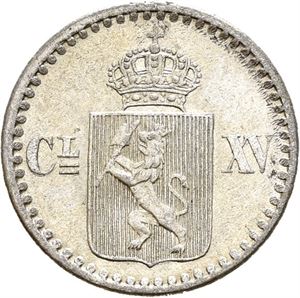 CARL XV 1859-1872, KONGSBERG, 2 skilling 1870