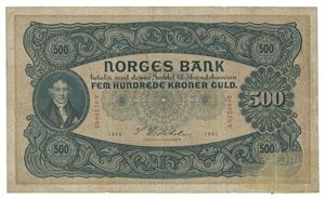 500 kroner 1924. A.0124002. R.