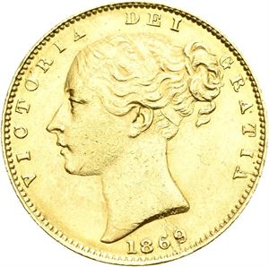 Victoria, sovereign 1869 (Die no.57)