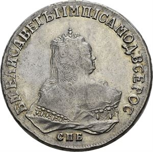 Elizabeth, rubel 1749. St. Petersburg