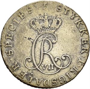 CHRISTIAN VII 1766-1808, KONGSBERG. 1/5 speciedaler 1797. S.9