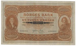 1000 kroner 1946 A