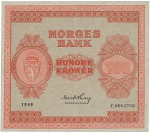 100 kroner 1949. C.0064702