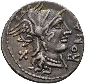 AR Denarius 116-115 BC