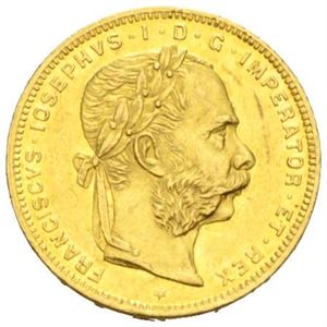 Franz Josef, 8 florin/20 francs 1878.