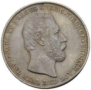 Speciedaler 1867. Det desidert vanskeligste årstallet av Carl XV`s speciedalere.