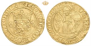 James II (1437-1460). AV lion (26 mm; 3,32 g). u.år/n.d. Type II. Edinburgh