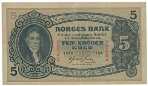 5 kroner 1938 R 0867670.