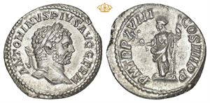AR Denarius 215 AD