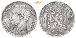 Leopold II, 1 franc 1886