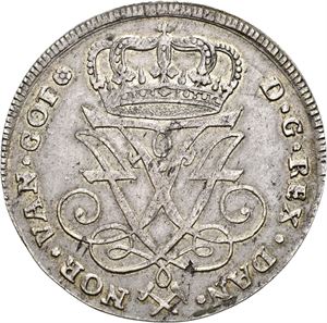 FREDERIK IV 1699-1730 4 mark 1725. S.2