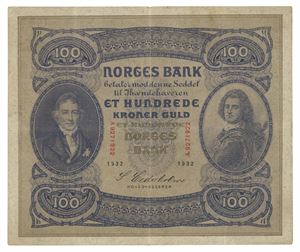 100 kroner 1932. A.9271922