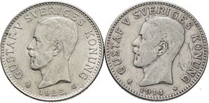 2 kronor 1914 og 1928
