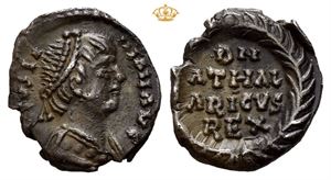 Ostrogoths, Athalaric. AD 526-534. AR 1/4 siliqua (0,71 g).