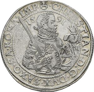 Christian I, taler 1591, Dresden