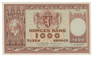 1000 kroner 1973. A5018030