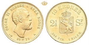 10 kroner/2 1/2 species 1874