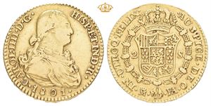 Carl IV, 2 escudos 1801. Madrid. FA