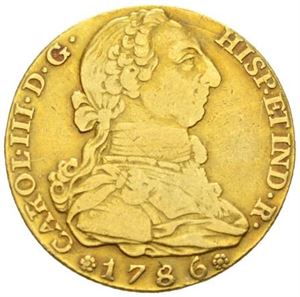 Carl III, 4 escudos 1786. Madrid