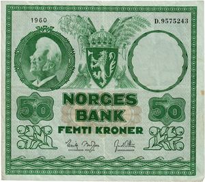 50 kroner 1960. D9575243