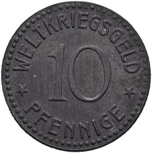 10 Pfennigs Weltkriegsgeld 1918