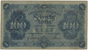 100 latu 1923. No. A050047.