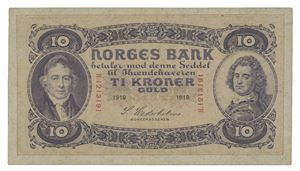 10 kroner 1919. H1213191