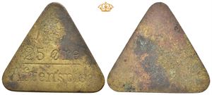 Sulitelma gruver, 25 øre/aftenspise. Korrodert/corroded