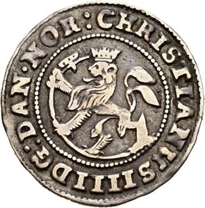 CHRISTIAN IV 1588-1648, CHRISTIANIA, 8 skilling 1642. S.25