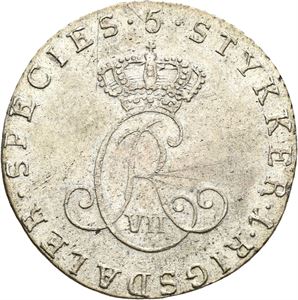 CHRISTIAN VII 1766-1808 1/5 speciedaler 1799. S.10