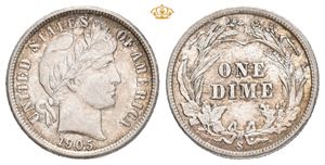 1 dime/10 cents 1905 S