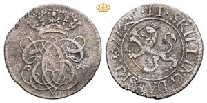 Christian V (1670 - 1699) 2 skilling 1699 Kongsberg