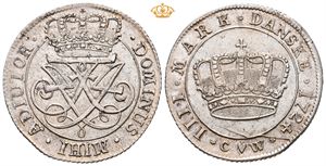 Krone 1724. København. S.1