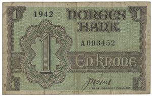 1 krone 1942 A London