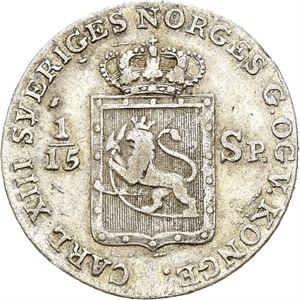 CARL XIII 1814-1818, KONGSBERG, 8 skilling 1817