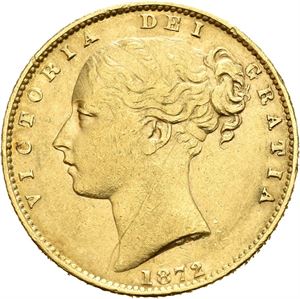 Victoria, sovereign 1872. Riper/scratches