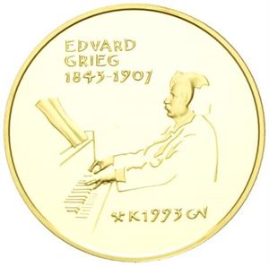 1500 kroner 1993. Edvard Grieg.